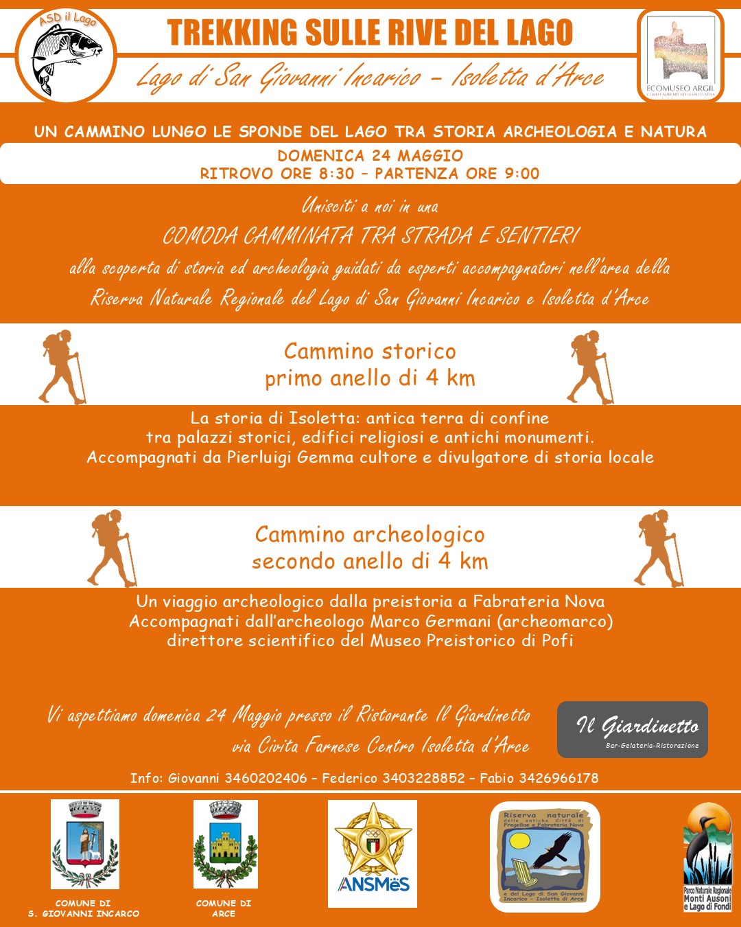 Locandina Trekking sulle rive del lago